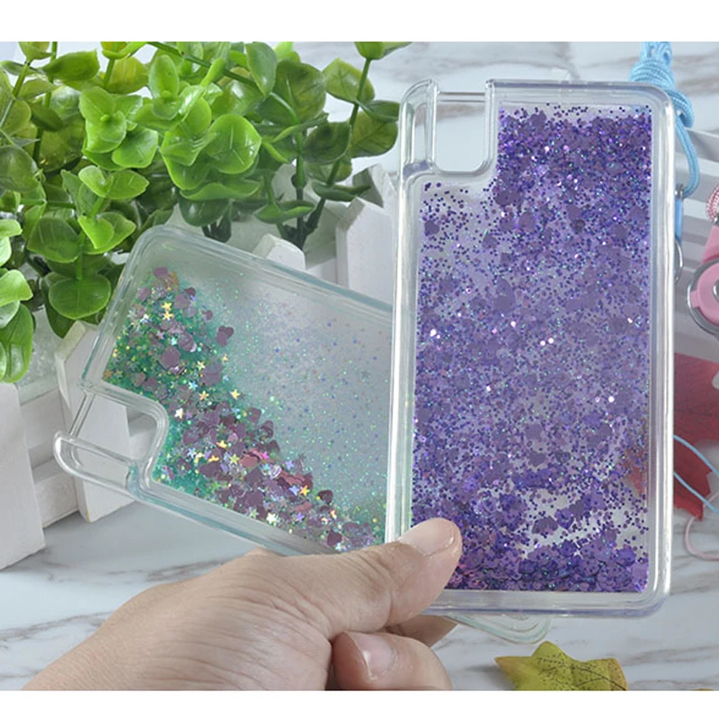 

for Huawei Shot X Cases Etui Fashion Bling Glitter Quicksand Liquid Soft Back Case Cover For Huawei Honor 7i Case Coque Fundas