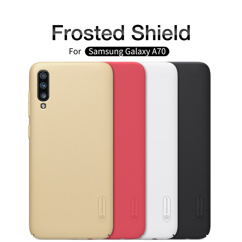 For Samsung Galaxy A70 Case NILLKIN Frosted Shield Matte PC Hard Full Coverage Edge Back Cover Skin |