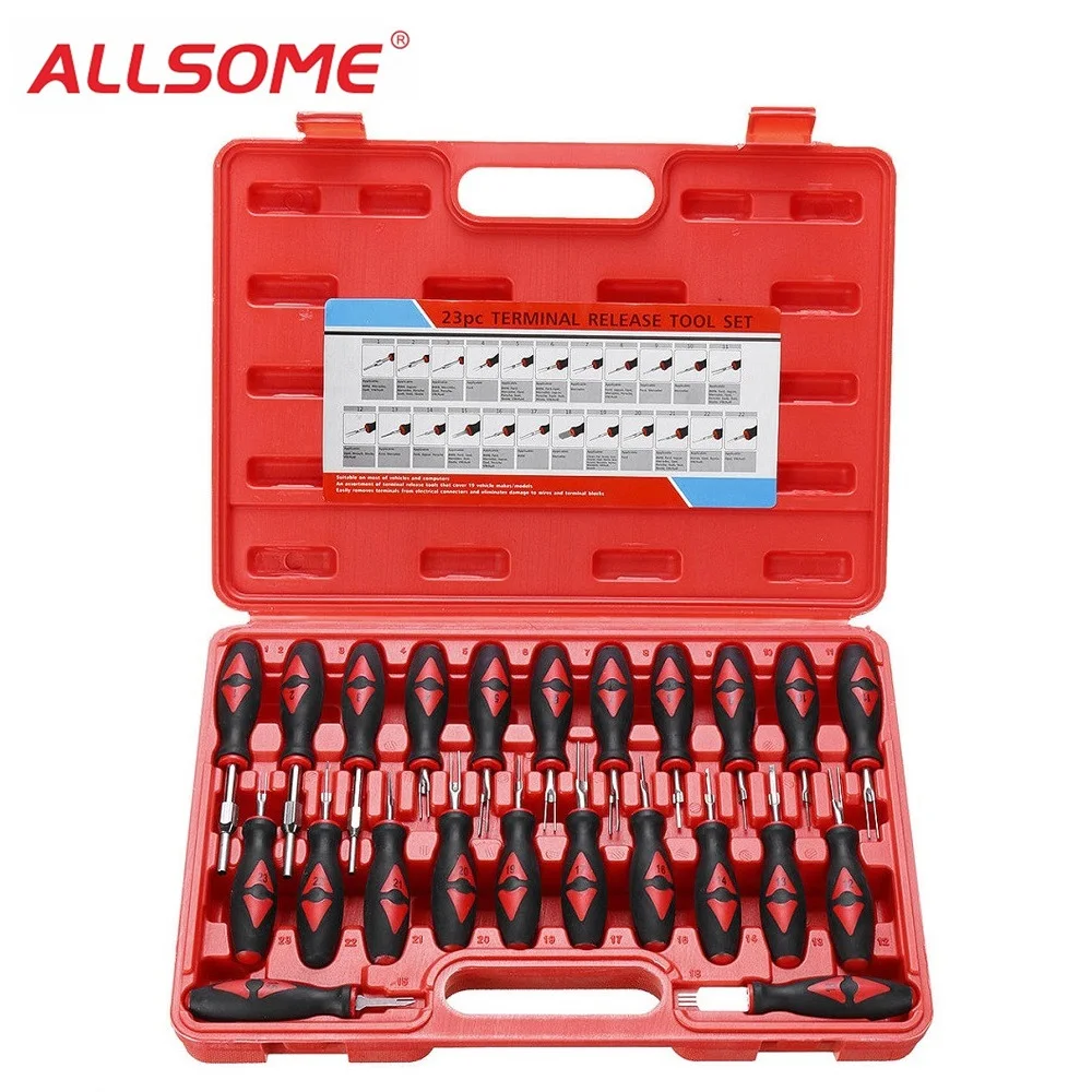

ALLSOME 23PCS Universal Terminal Release Tools Set Harness Connector Remover Tool HT2191