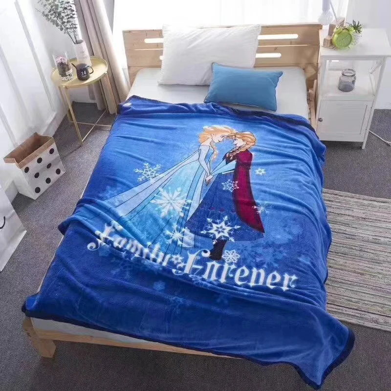 Disney Cartoon Cinderella Frozen Elsa Anna Princess Elsa Anna Flannel Blanket 150x200cm on Bed/Sofa/Couch cobertores de cama