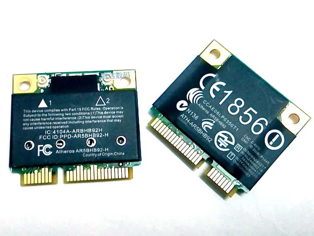SSEA for Atheros AR5BHB92 AR9280 Half Mini PCI E Wireless Card 2.4/5 ...