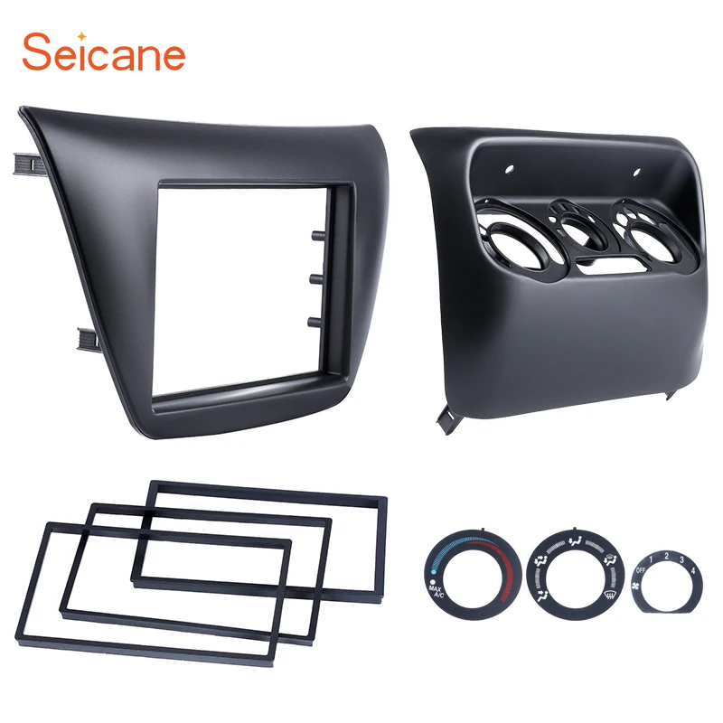 

Seicane 2 Din 178*100mm Car Radio Panel Fascia Frame DVD Dashboard Setro Cover Trim Refitting Kit For 2006 Mitsubishi Lancer IX
