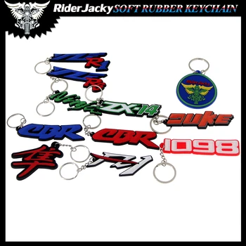 

Motorcycle keychain For YAMAHA YZFR6 FZ1 YZFR1 HONDA CBR KTM DUKE SUZUKI GSXR KAWASAKI NINJA ZX14R 1098 Rubber Keychain KeyRing