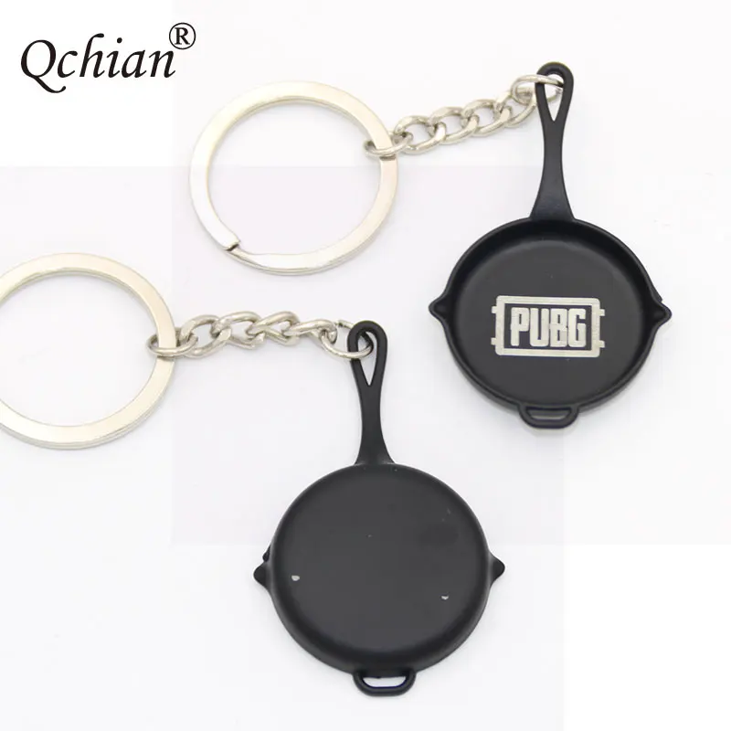 

PUBG Key Chains Metal Fashion Car Bag Chaveiro PUBG Keychain Pendant Cool Jewelry Key Ring Champion Pot