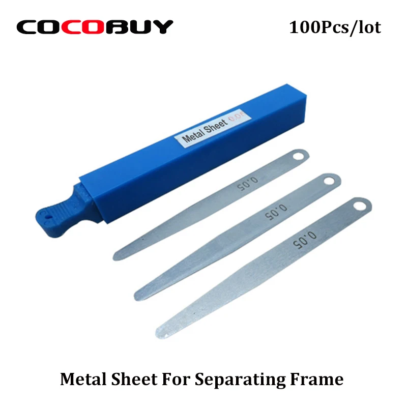 

Novecel 100 PCS 0.005 mm Metal Sheet for separating Glass, Middle frame from S6 edge , S6 edge+ and S7 ege