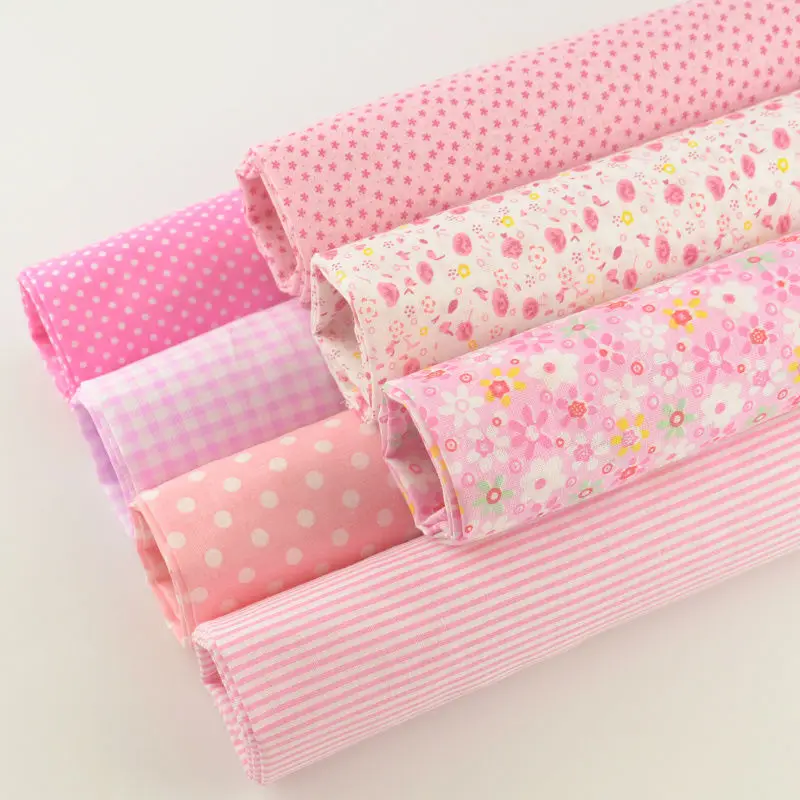 1Sets 7 Pieces Plain Cotton Patchwork Fabric Fat Quarter Bundle for Art Work Quilting Sewing Decoration Clothing Home Textile|fabric leopard|fabric