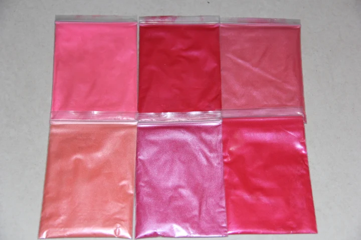 

Pink Red Series Cosmetic Mica powder Pigment use for lipstick eye shadow Soap