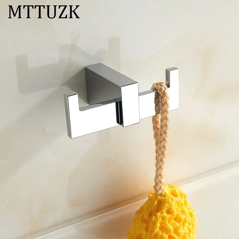 MTTUZK хромированные латунные крючки для одежды кухонные двойные гостиной