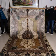 6'x9' персидский ручной работы шелковый ковер классический ковер ручной работы большие шелковые ковры для пола
