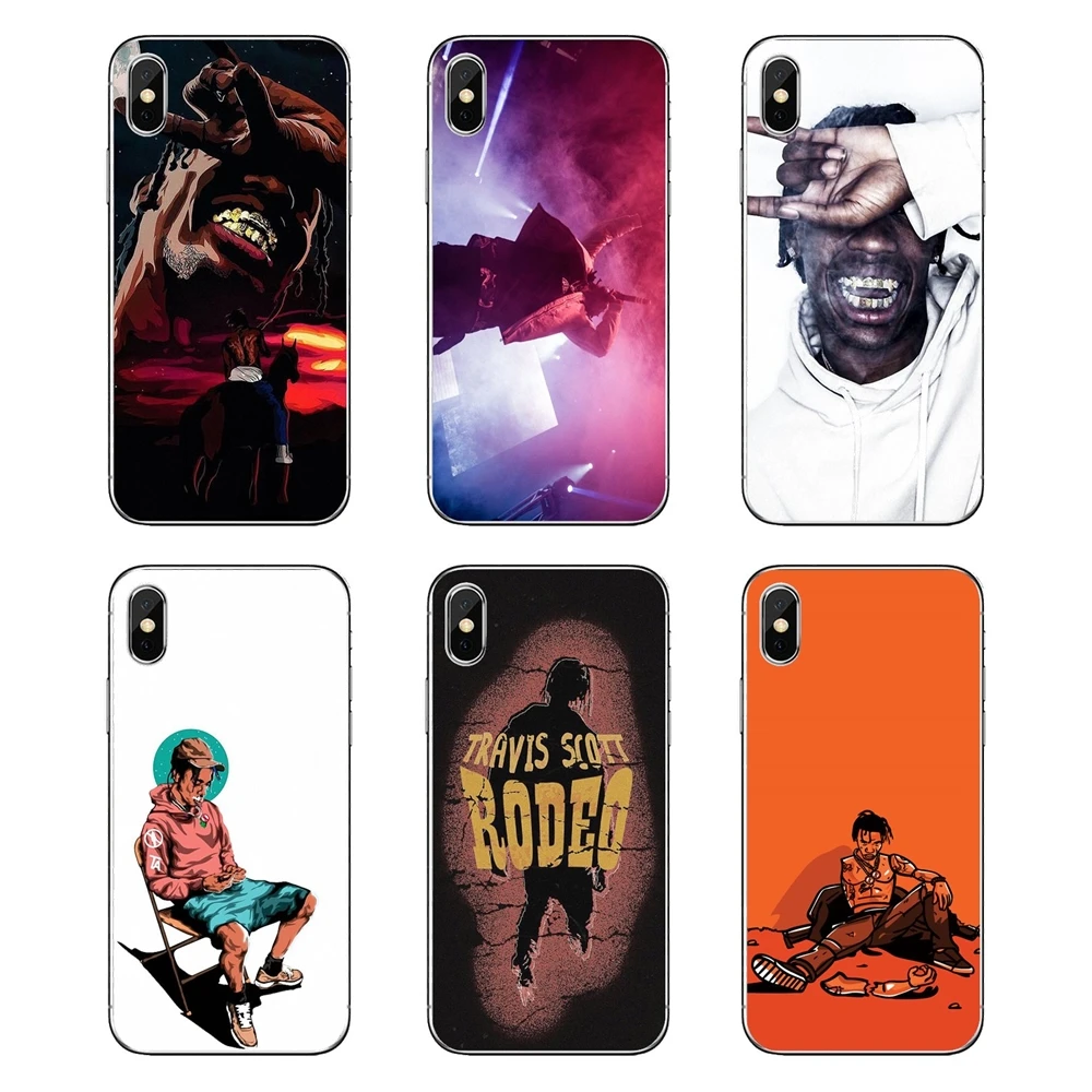 

For Samsung Galaxy Note 8 9 S9 S10 A8 A9 Star Lite Plus A6S A9S Transparent Soft Covers Travis Scott Rodeo Tour Art hiphop beats