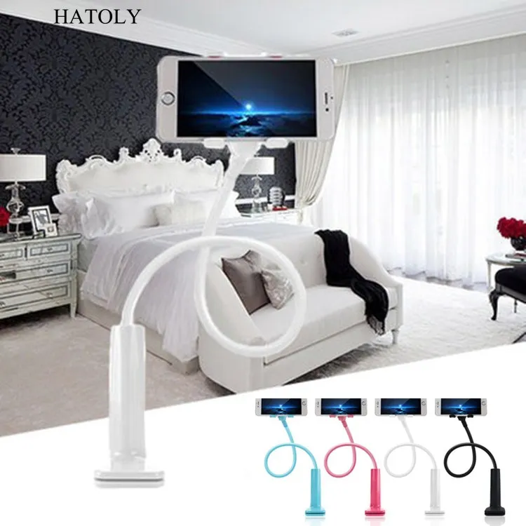 

HATOLY 360 Rotating Flexible lazy Long Arm Tablet Phone Holder Stand Desktop Table Lazy Bracket Support Mount For 3.5-6.3 inch