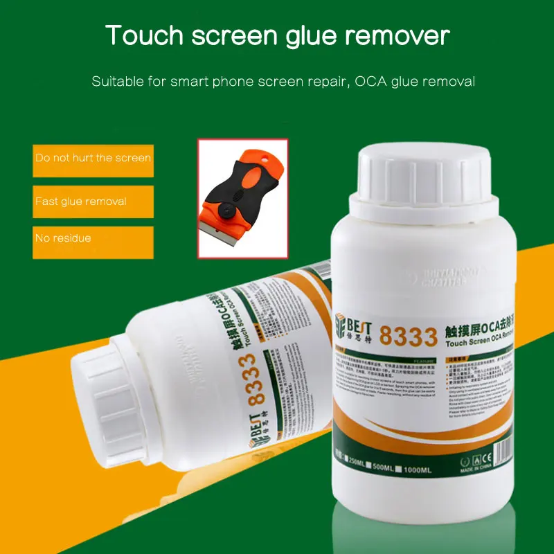 Tanie Strong 8222 8333 250ml ekran dotykowy OCA usuwanie płynów naprawa płynny klej płyn do czyszczenia PCB dla Iphone Sumsung + nóż