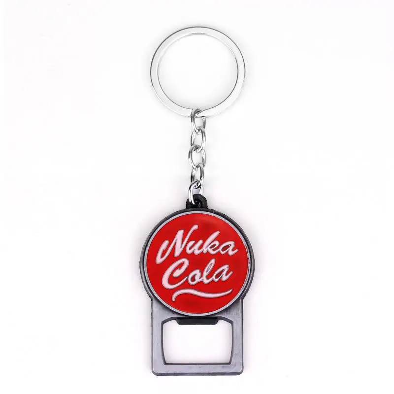 

Game Nuka fallout 4 Cola bottle opener Keyring Pendant Boy Jewelry Gift For Car Key Holder Friendship Accessories