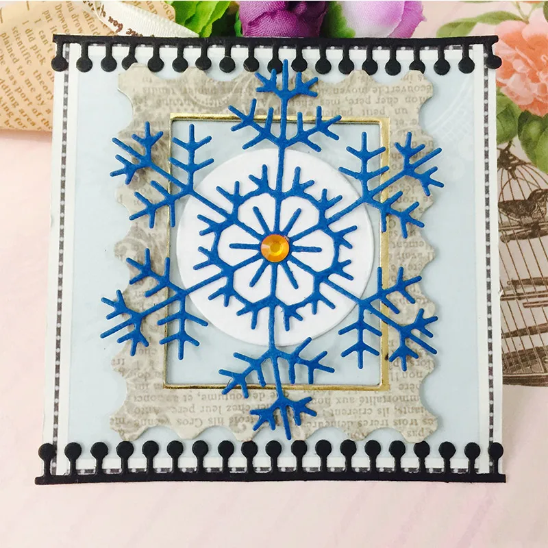 

1Pcs Snowflake Metal Cutting Dies for Scrapbooking DIY Album Embossing Folder Paper Card Maker Template Decor Stencils Crafts