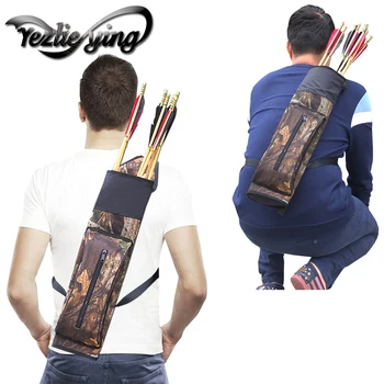

Crossbow Hunting Arrow Quiver Bag Bow Arrow Holder Hunting Back Arrow Quiver Archery Quiver Bow Quiver Bag Black / Camo
