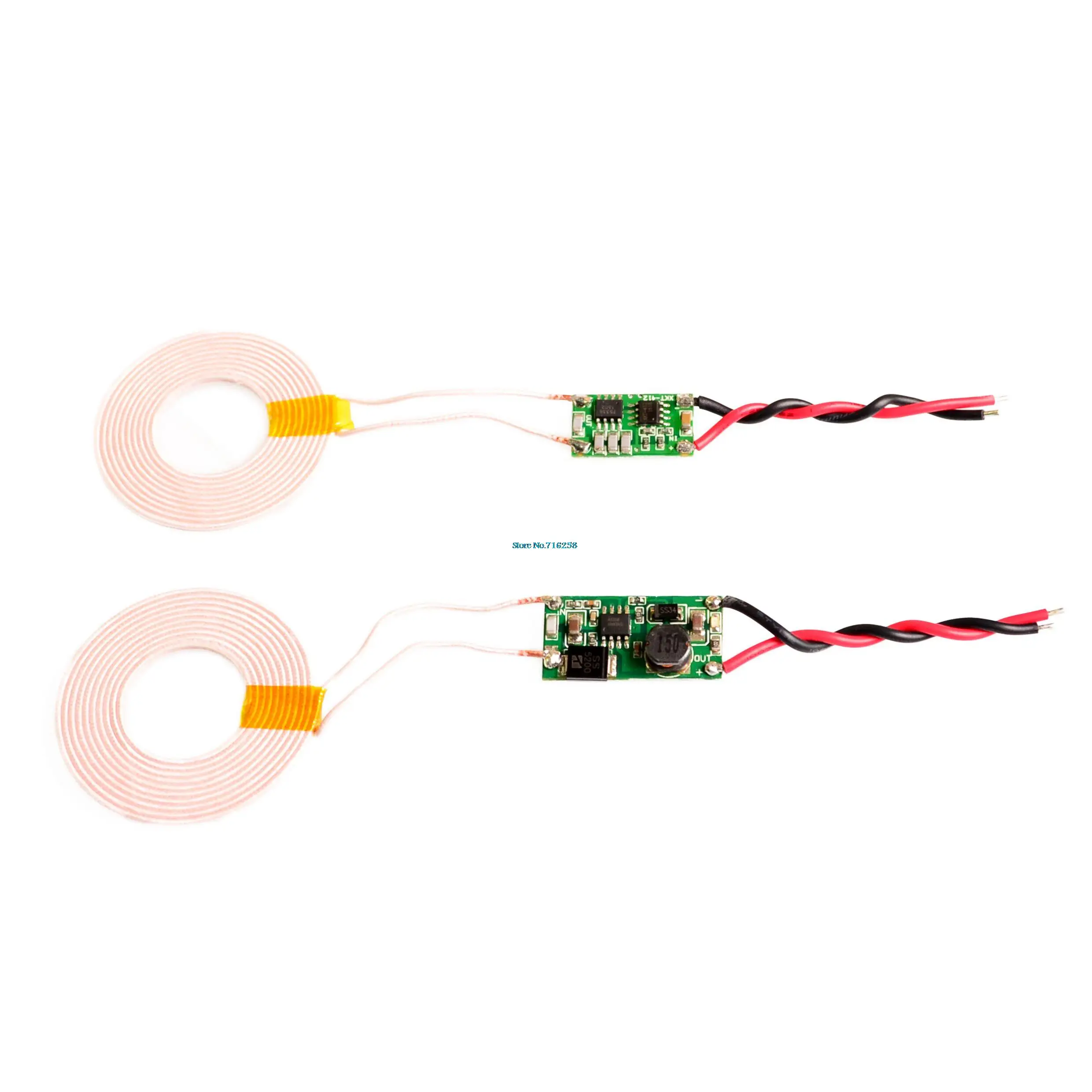 

5V 1A/2A Wireless Power Supply Module Wireless Charger Module Transmitter Receiver Terminal Circuit Board Module for DIY Phone