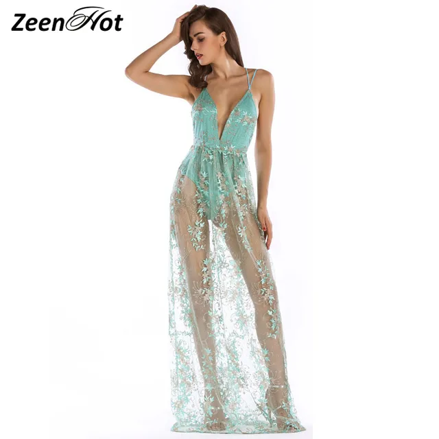 V-Neck Backless Dress