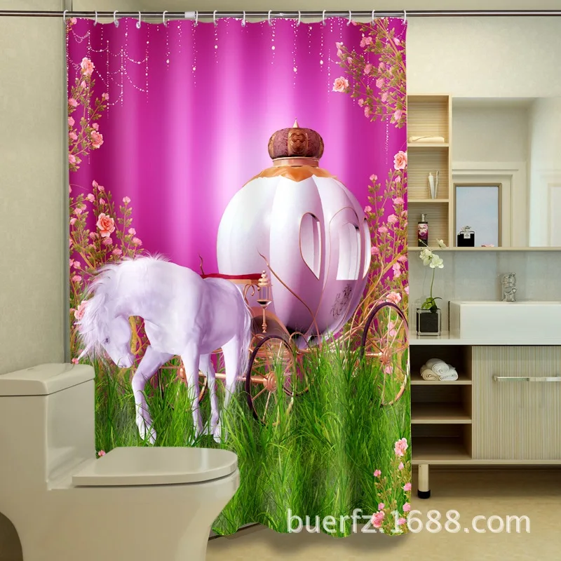 Online kopen Wholesale douchegordijn roze uit China douchegordijn roze