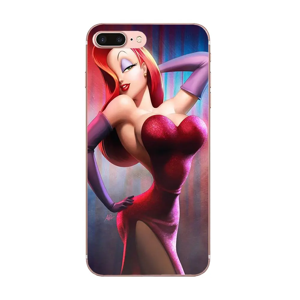 Мягкий чехол для мобильного телефона Jessica Rabbit Galaxy Alpha Core Note 2 3 4 S2 A10 A20 A20E A30 A40 A50 A60 A70