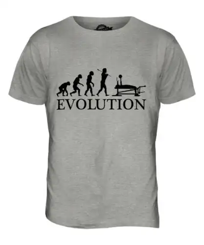 Bench Press Evolution Of Man Mens T Shirt Tee Top Gift Clothing In