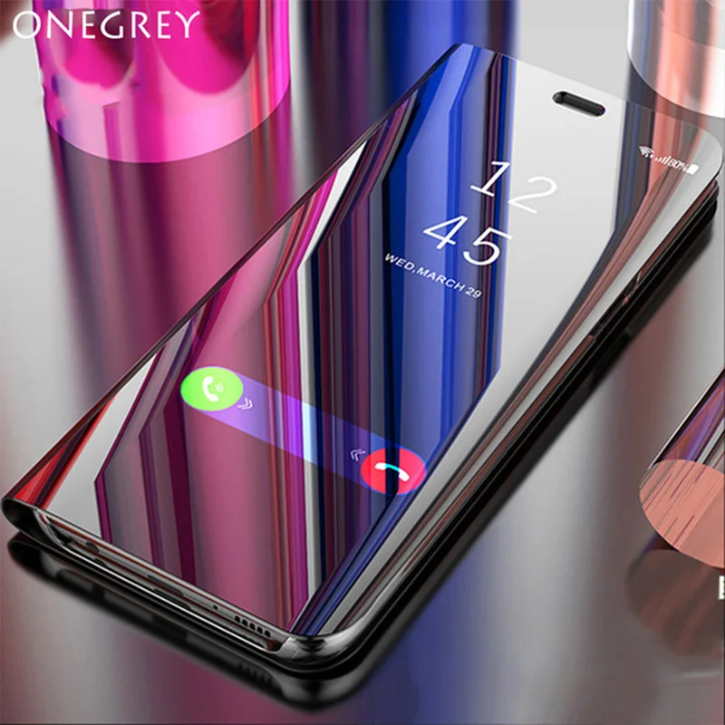 

Luxury Touch Flip Stand Case for xiaomi mi max 3 360 Mirror Full Cover Leaher Original Mobile Phone Cases for mi MAX3 Etui Coque