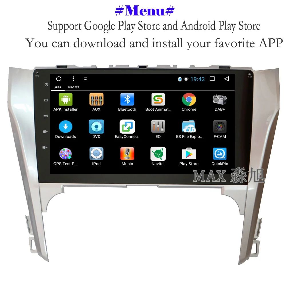 Clearance MAX Android 8.1.0 Car DVD Player for Toyota Camry 55 2012 2013  2014 Car Radio RDS 4G WiFi SWC GPS Navigation System Free Map 3