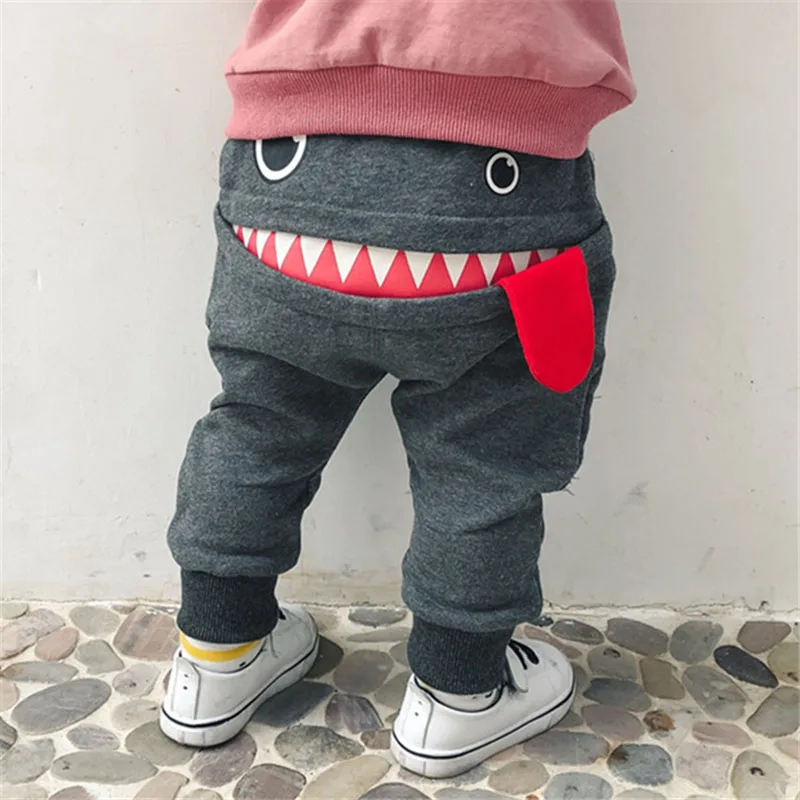 

Baby Boy Pants For Kids Clothes Cotton Toddler Trousers New Spring Autumn Casual Girls Cartoon Loose Elastic Pants 1 2 3 4 Years
