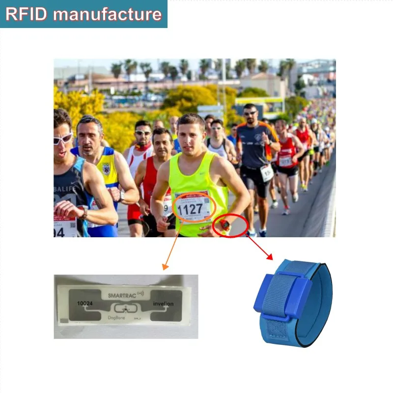 500 шт. rfid uhf impinj monza чип smartrac dogbone влажная инкрустация 860 960 МГц 915 для спортивной
