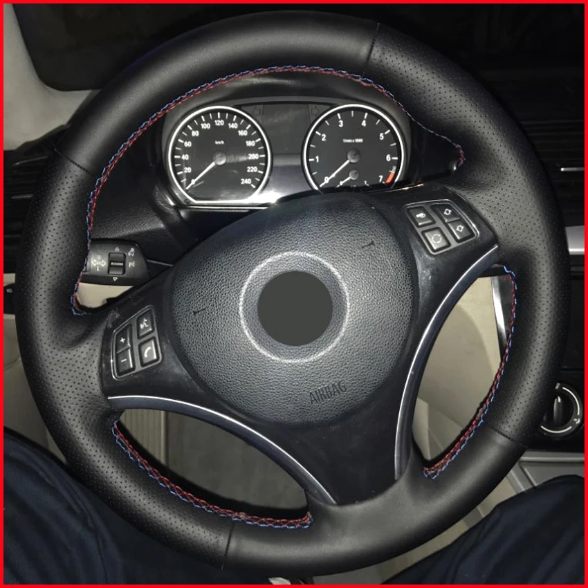 Чехлы MEWANT из искусственной кожи для руля BMW E90 320i 325i 330i 335i E87 120i 130i 120d|car steering wheel