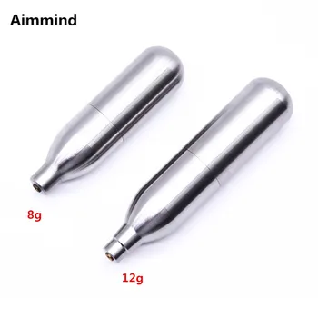 

Rechargeable 12g 8gCO2 Cartridges Mini Reusable Refill Gas Cylinder Capsule Airsoft Shooting Airgun Hunting Paintball
