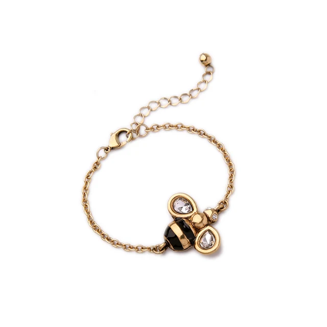 Whole Insect Jewelry Antique Gold Color Chain Crystal Bee Whole Insect Jewelry Antique Gold Color Chain Crystal Bee Bracelet For S From Indian Vintage