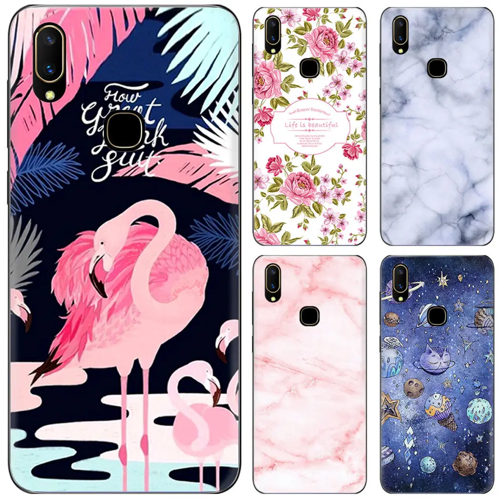 

New Arrival Phone Case For Vivo V11i / Z3i 6.3-inch Fashion Design Art Painted TPU Soft Silicone Skin Back Cover Shell