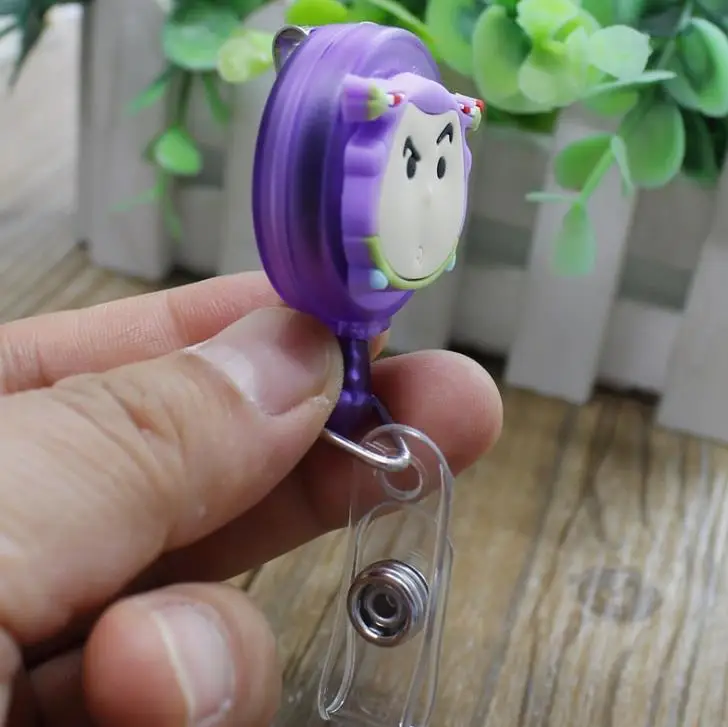 1 Pcs Cartoon Toy Story Buzz Woody Nurse Retractable Badge Reel ID Card Badge Holder Belt Clip Hospital Stationery Supplies