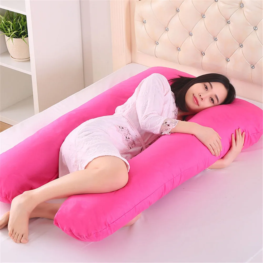 

Pregnant Pillow 130*70 cm U pregnancy comfortable pillows Maternity Body pillow Side Sleepers support protecting for sleep
