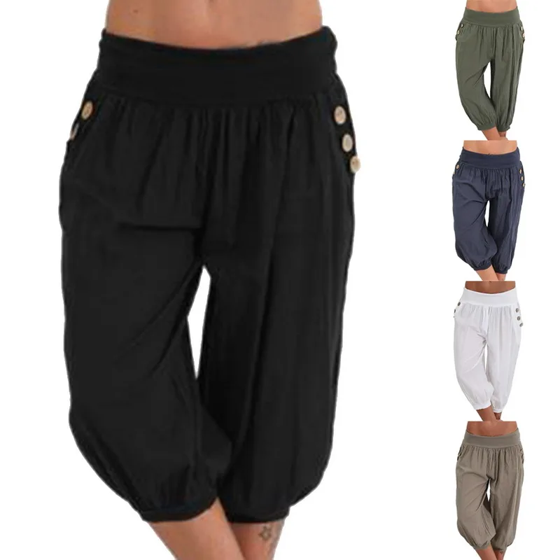 Novedad De 2019 Pantalones De Verano Para Mujer Pantalones