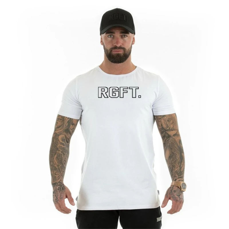 

2019 New Brand clothing Gyms Tight t-shirt mens fitness t-shirt homme Gyms t shirt men fitness crossfit Summer tops