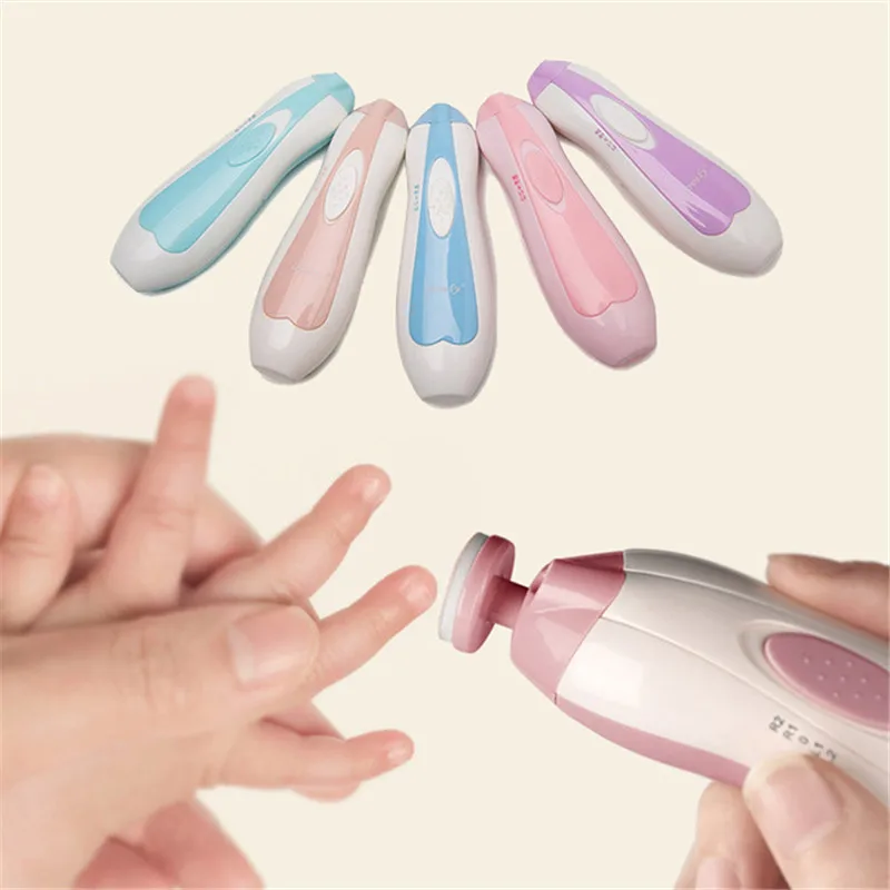 Детская пилка для ногтей, электрическая, улучшенная, безопасная, для ухода за ребенком, машинка для стрижки ногтей, триммер для ногтей для новорожденных, для малышей, для пальцев, для ногтей, маникюрный набор