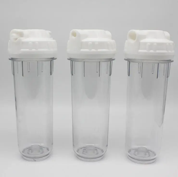 

10" Standard Thicken transparent filter shell bucket pre-filter filter bottle Water Filter Housing for Water Purifier