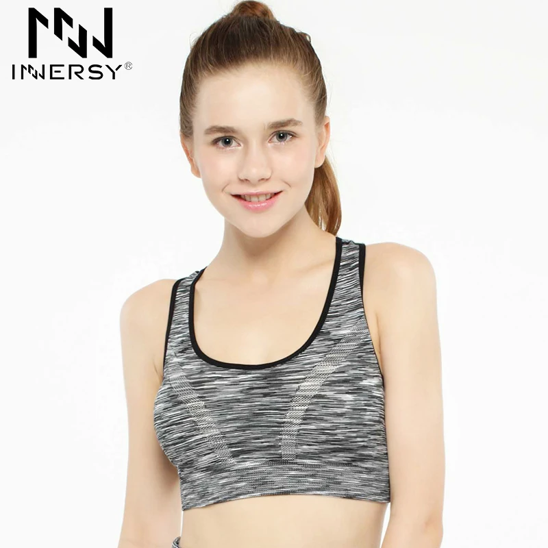 Innersy Women Sports Bra For Running Gym Padded Wirefree Shakeproof