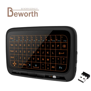 

H18+ 2.4GHz Wireless Mini Keyboard Full Touchpad Backlight Keyboard Large Touch Pad Remote Control for Smart TV Android TV Box