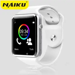 NAIKU A1 Смарт часы с Шагомер Камера sim-карты вызова Smartwatch для Xiaomi huawei htc Android телефон лучше, чем Y1 DZ09