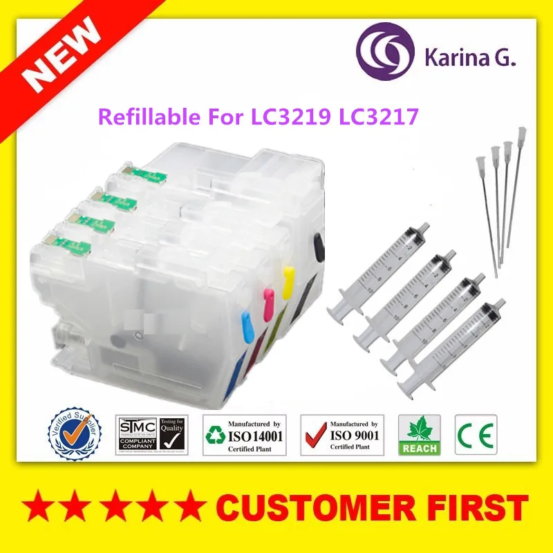

Refillable For Brother LC3219 LC3217 for Brother MFC-J5330DW MFC-J5335DW MFC-J5730DW MFC-J5930DW MFC-J6530DW etc.