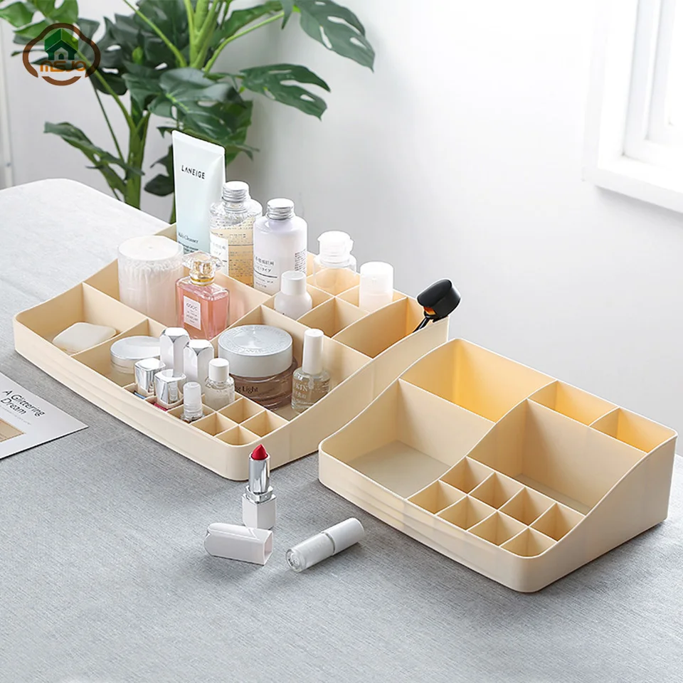 Limited Chance for  Msjo Makeup Organizer Plastic Box Lipstick Nail Holder Desk Desktop Organizer Drawer Cosmetics Case