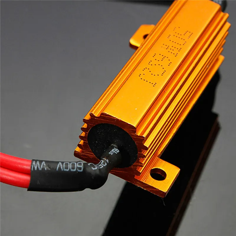 Новое поступление, горячая распродажа 50 Вт/6R 12V 6ohm нагрузки проводка резистора декодер компенсатора HID/светодиодный светильник жгут проводов 23 см