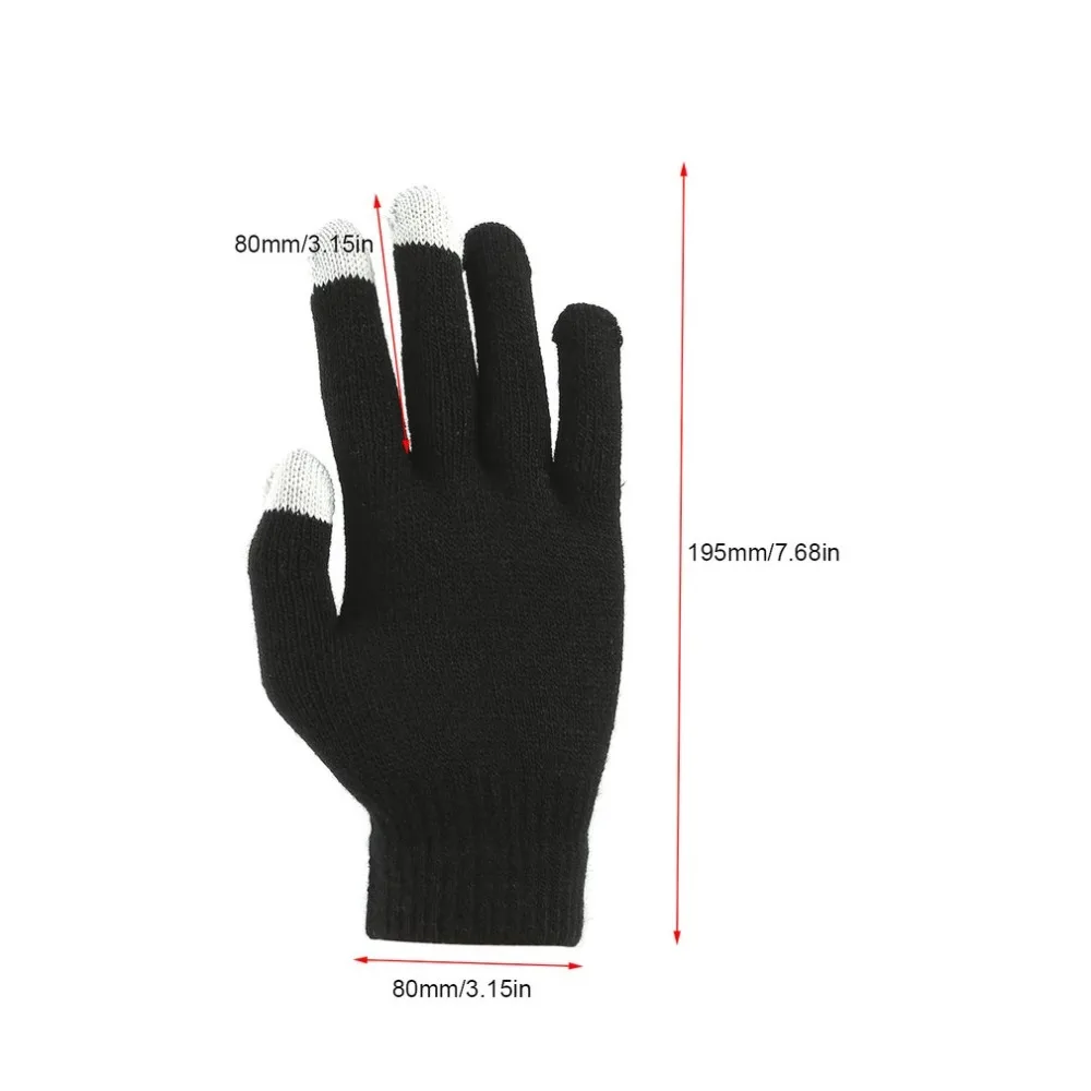 5PCS Winter Man Woman Capacitive Touch Screen Gloves Hand Warmer Wrist Gloves Thicken Warm Hand For iPhone For iPad3