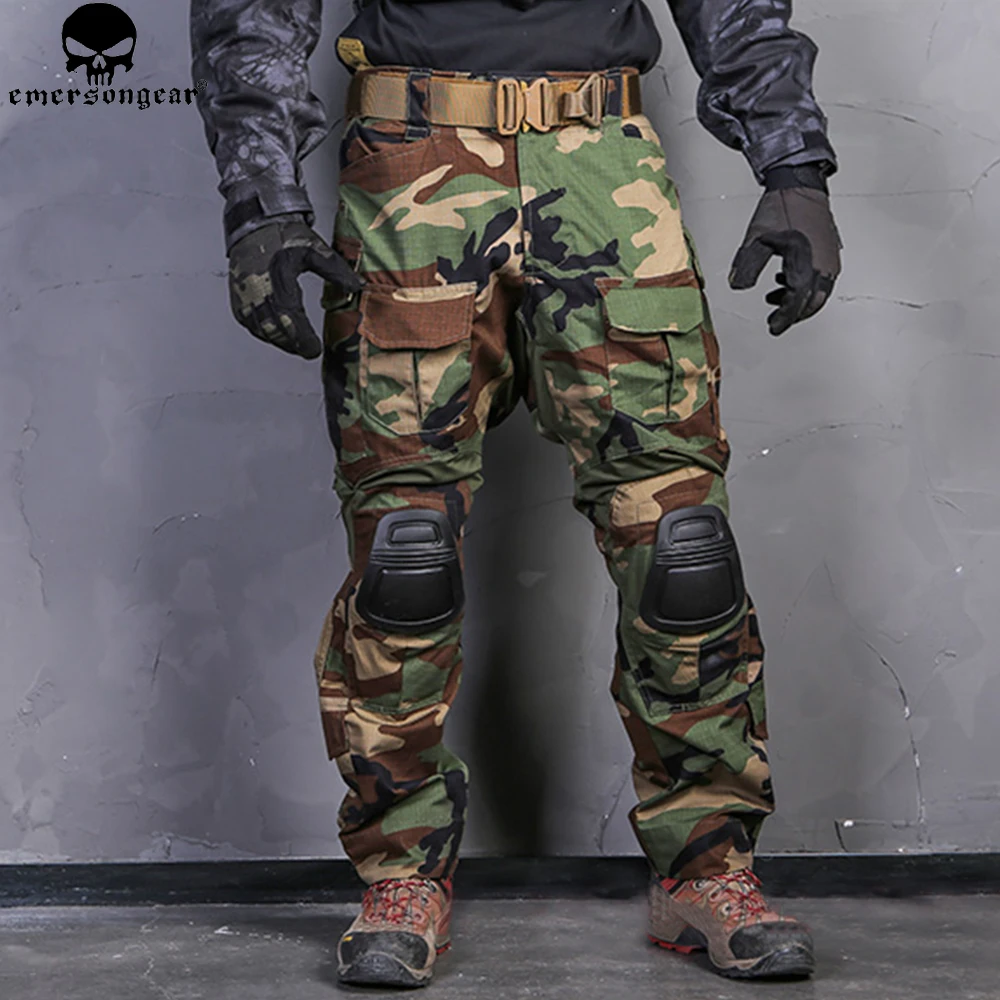 

EMERSONGEAR Combat Pants Hunting Pants Emerson G3 Tactical Airsoft Combat Trousers Military BDU Airsoft Uniform Woodland