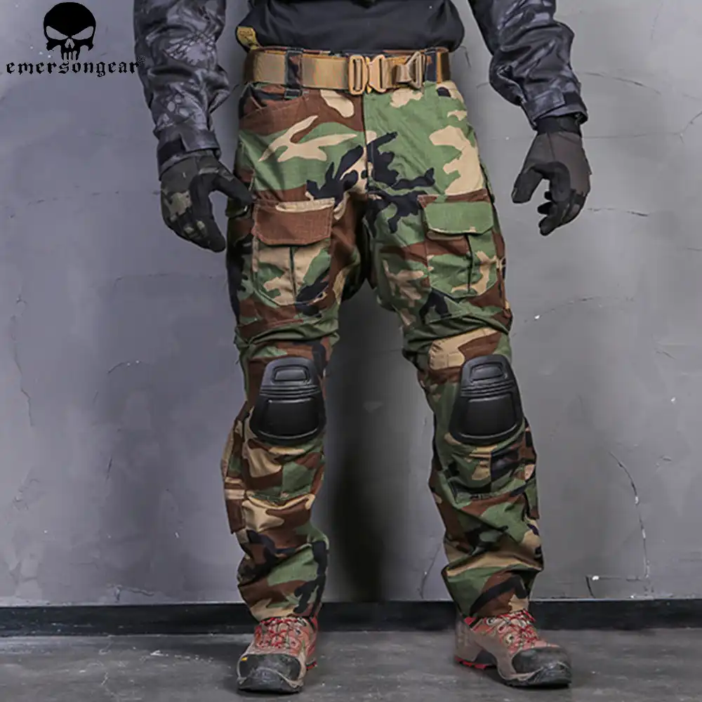 EMERSONGEAR боевые брюки охотничьи брюки Emerson G3 Тактические страйкбол боевые брюки военные BDU Airsoft Униформа Лесной - изображение