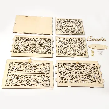 

DIY Wooden Wedding Card Box with Lock and Slot for Rustic Wedding Decoration 66CY