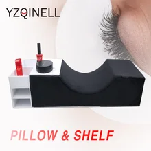 Профессиональная подушка для наращивания ресниц, изогнутые привитые ресницы, подушки с эффектом памяти для салонов красоты, эргономичная подушка для поддержки шеи