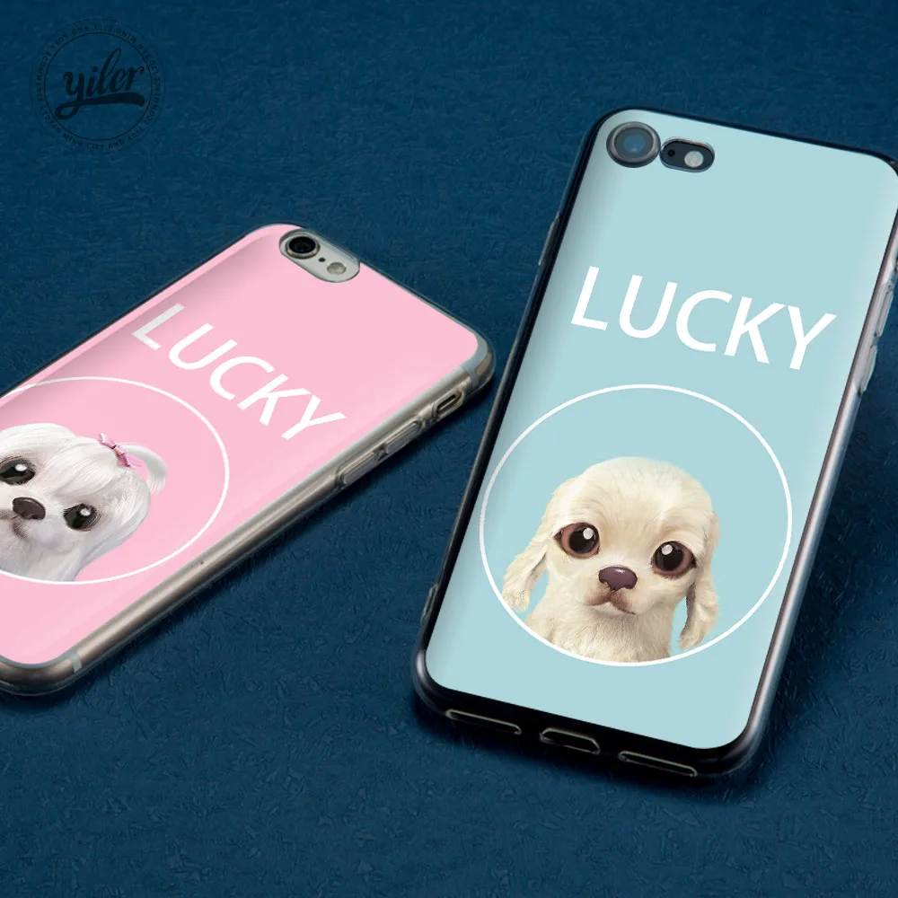 Модный чехол Lucky Dog Pink Cat Coque чехол для iPhone 7 для iPhone XS Max чехол для iPhone 6 S Чехол 7 plus 5 5S SE 8 6 7 X чехлы